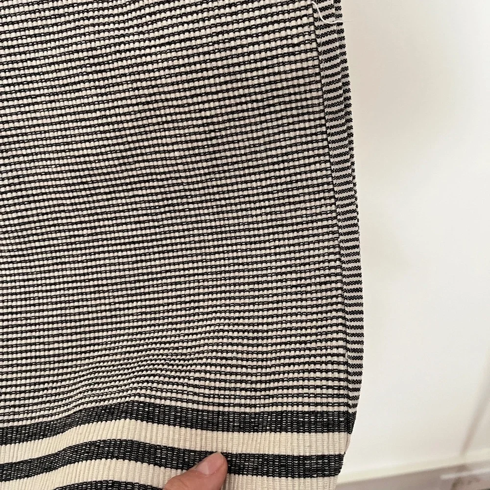 Set of 4 Black and White Striped Farmhouse Style Placemats